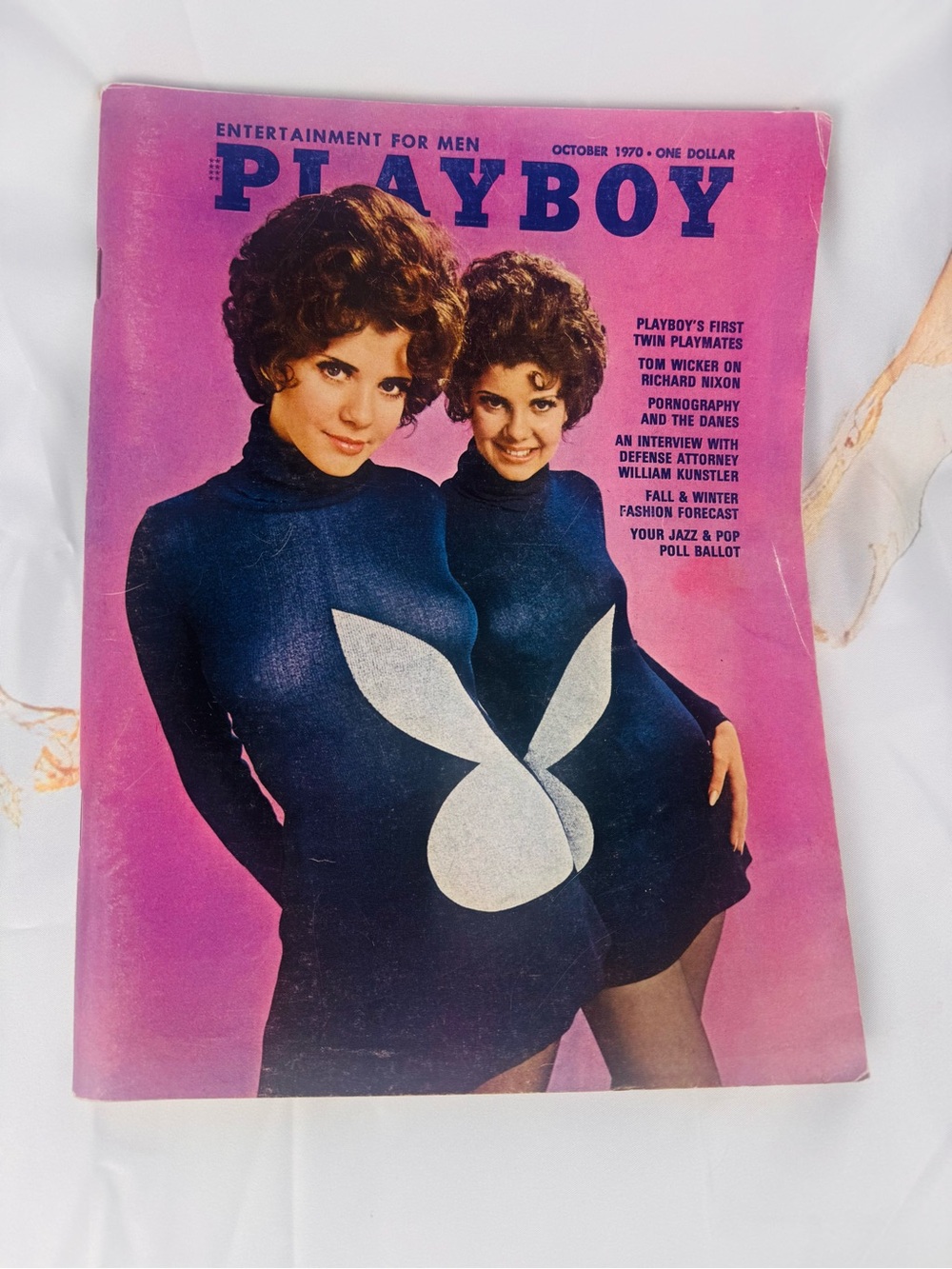Vintage Playboy Magazine October 1970, centerfold intact
